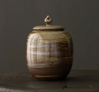 Large Ceramic Urn earthy tones