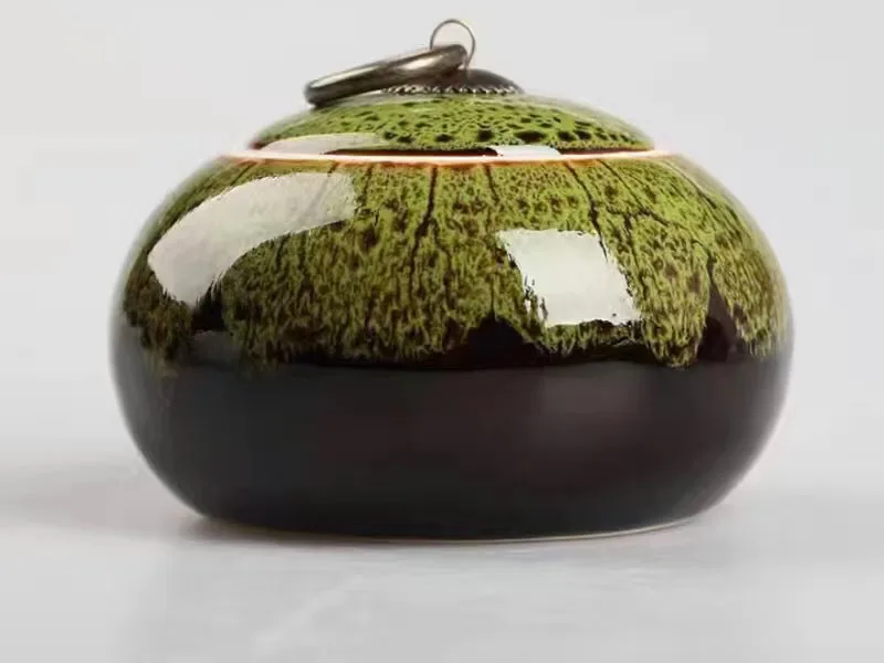 Glazed Ceramic Urn for Small Pet