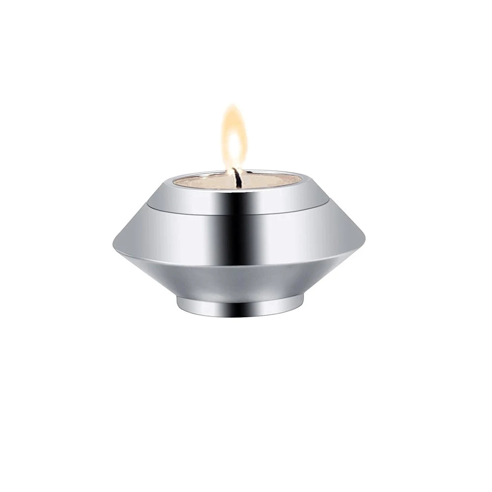 Stainless steel candle and ashes holder