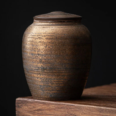 Rustic Bronze Urn