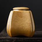 Geometric metalic urn