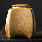 Geometric metalic urn