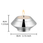 Stainless steel candle and ashes holder