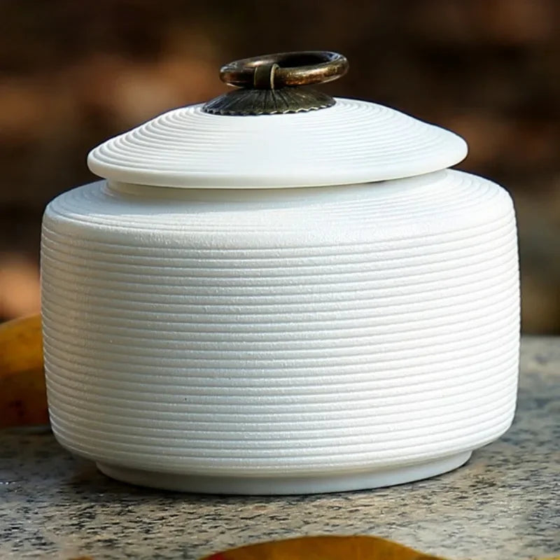 Ceramic memorial urn